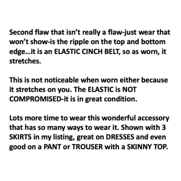 Vintage 80\'s Black Snap Close Cinch Belt main image 9